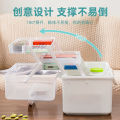 Plastic Medicine Box Medicine Box Family Pack Household Large Capacity Multi-Layer Medicine Box Emergency Medical and Medical Storage Medicine Small. 