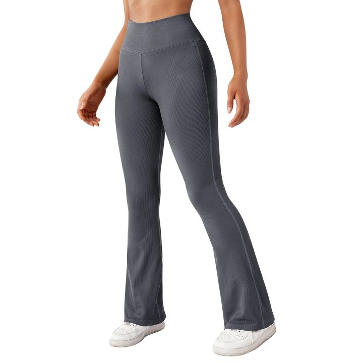 %E3%80%90NEW%E3%80%91%20Yoga%20Pants%20For%20Women%20Ribbed%20Seamless%20Flare%20Leggings%20Bootcut%20High%20Waist%20Yoga%20Pants%20Women%20Yoga%20Work%20Running%20Pants%20Sports%20Leggings%20-%20Image%206