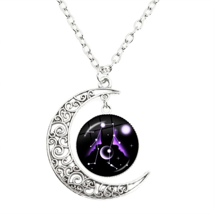 12%20Constellation%20Scorpio%20Sagittarius%20Capricorn%20Aquarius%20Pendant%20Silver%20Color%20Crescent%20Moon%20Necklace%20Jewelry%20Birthday%20Gift%20-%20Image%204