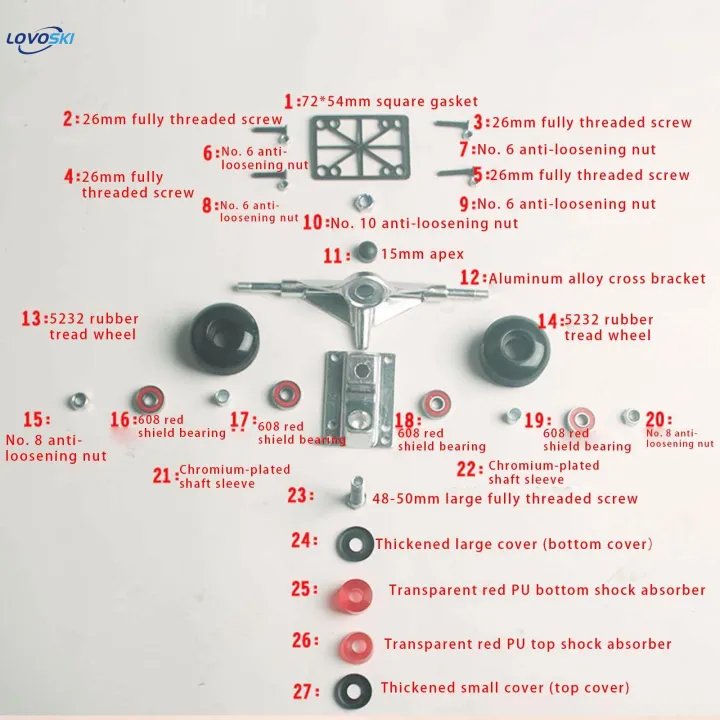 Skateboard%20Trucks%20and%20Wheels%20Set,%2052mm%20Skateboard%20Wheels%20and%20Bearings%20Set,%20Skateboard%20Trucks%205",%20Skateboard%20Riser%20Pads,%20Skateboard%20Hardware%20Set%20-%20Image%202