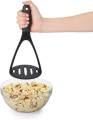 Good Grips Nylon Potato Masher for Non-Stick Cookware, Nylon Potato Vegetable Pav Bhaji Masher for Kitchen|Potato Squeezer Portable Food Crusher Bhaji Press with Handle-Black (Pack of 1).