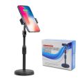 L7 Desktop Mobile Phone Holder Height Adjustable Stand & 360° Rotatable for Live Streaming Shoot YouTube TikTok Video Round Base Smartphone - Mobile Stand. 