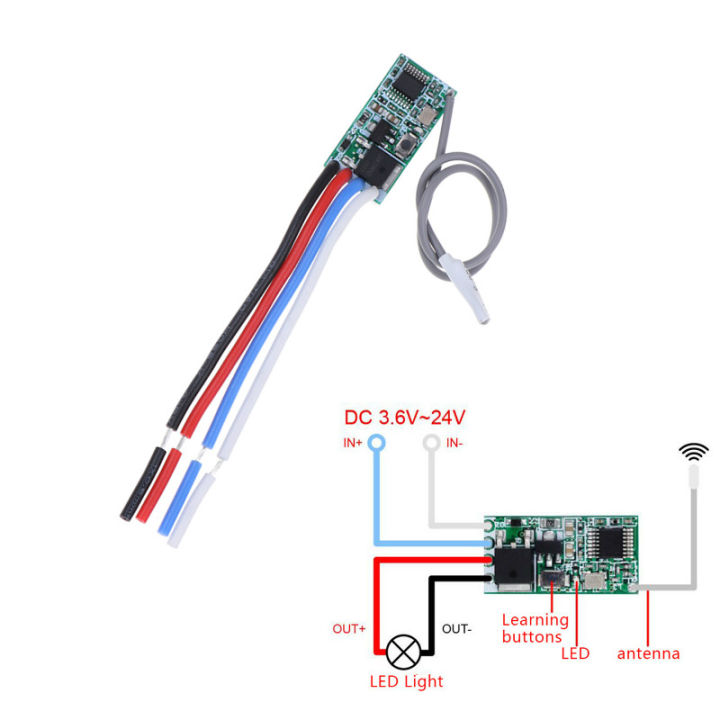 %E3%80%90YIYANGMAOYI111%E3%80%91433%20Mhz%20RF%20Relay%20Receiver%20Universal%20Wireless%20Remote%20Control%20Switch%20Micro%20Module%20LED%20Light%20Controller%203.6V-24V%20DIY%20-%20Image%204