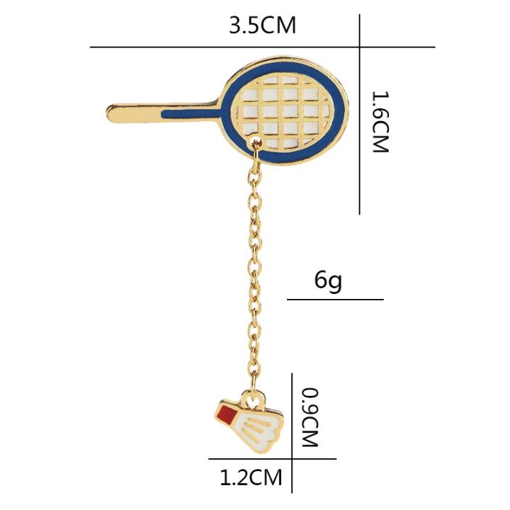 Table%20tennis%20racket%20pins%20Badminton%20racket%20broches%20pingpong%20enamel%20brooch%20Badminton%20sports%20enthusiasts%20pin%20chain%20for%20sport%20lover%20-%20Image%208