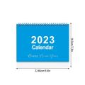 2023 Calendar | Small English Desk Calendar | Runs From January 2023 - December 2023, Desktop Monthly Calendar With Flip Design, 9" X 7.3". 
