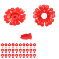 30 Set Hummingbird Feeder Flowers Hanging Bird Feeding Ports Replacement Parts Garden SuppliesRed.