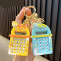 1pc Calculator Keychain Mini Portable Calculator With Creative Cute Keychain 8-Digit Display Pocket Calculator Keychain.