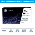 HP 26A Black Original LaserJet Toner Cartridge (For M402DN). 