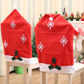 Christmas Chair Cover Santa Snowman Red Decor Home Dinner Party 48cmx70cm. 