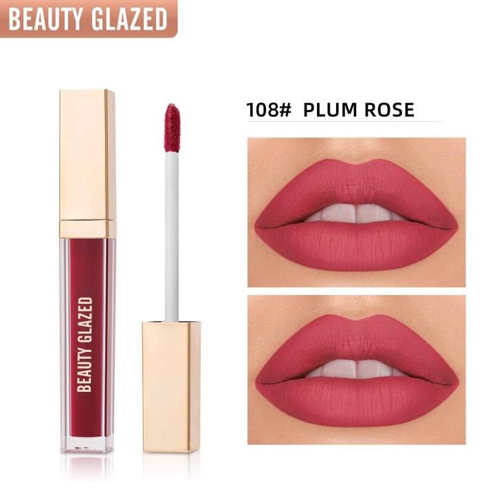 BEAUTY GLAZED True Matte Liquid Lipstick--#108 - Plum Rose