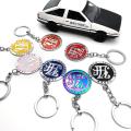 【Big-promotion】 New JDM Keychain Car Front Grille Badge Logo Keyring Zinc Alloy Japan Automobile Federation Emblem Key Ring Auto Accessories.