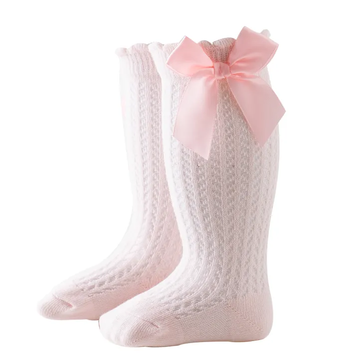 Baby%20Girl's%20Socks,%20Breathable%20Comfortable%20Infant%20Stockings%20with%20Bowknot%20for%20Birthday%20Party%20Vacation%20Photography%20-%20Image%202