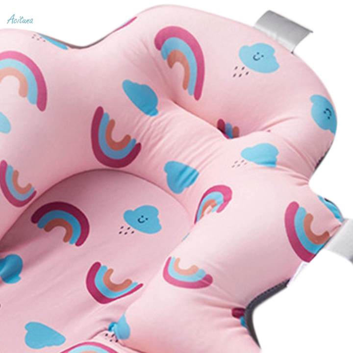 Baby%20Bath%20Cushion,%20Baby%20Bath%20Pad,%20Quick%20Drying%20Non%20Slip%20Kids%20Floating%20Bathing%20Tub%20Seat,%20Infant%20Bath%20Tub%20Pad%20for%20Kids,%20Girls%20Boys,%200-6%20Month%20-%20Image%202