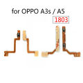 For OPPO A3s A5 1803 Power on / off Switch Button Side Volume Up Down Buttons Flex Cable Replacement Parts.