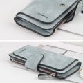Women Scrub Leather Lady Purses Clutch Long Female Wallet. 