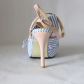 Bow Shoes Luxury Sandals Large Size High Heels Buckle Fashion Big High-heeled Comfort Multicolored Strap Girls Casual Scandals R. 