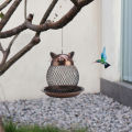 Bird Feeder with Squirrel-proof Lid Spacious Standing Feeding Space for Birds. 