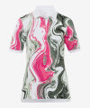 Ladies/Women  all-over Print Polo T-Shirt. 