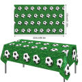 Soccer Party Table Runner Decors Football Disposable Table Cover Soccer Plastic Tablecloth Soccer Themed Birthday Party Decor. 
