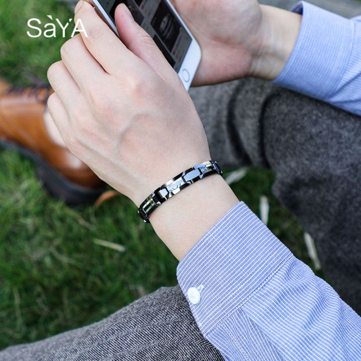 Black%20Ceramic%20Bracelets%20Scratch%20Proof%20Inlay%20Deep%20Sea%20Shell%20and%20Magnetic%20Stone%20for%20Men%20Jewelry,%20-%20Image%205