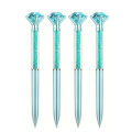 4pcs Large Crystal Diamond Gel Pens Christmas Gift Shiny Ballpoint Pen Black Ink Pens Suitable For School Office Accessories.