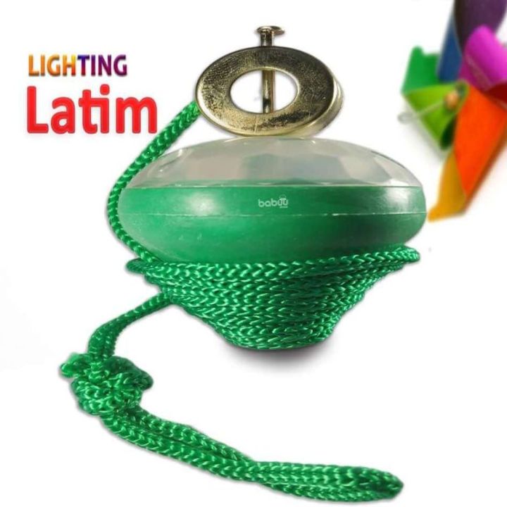 Amazing Latim(লাটিম) Style Lighting Spinner Kids Toy with Rope and LED Light