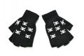 Luminous Skull Gloves/Women Knitted Warm Fingerless Gloves/Party Props For Halloween, Day of the Dead, Cosplay. 