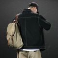 2023 New Hot Style Denim Jacket for Men Spring Autumn Zippers Solid Color Denim Coat Long Sleeve Casual Streetwear Jean Jackets.
