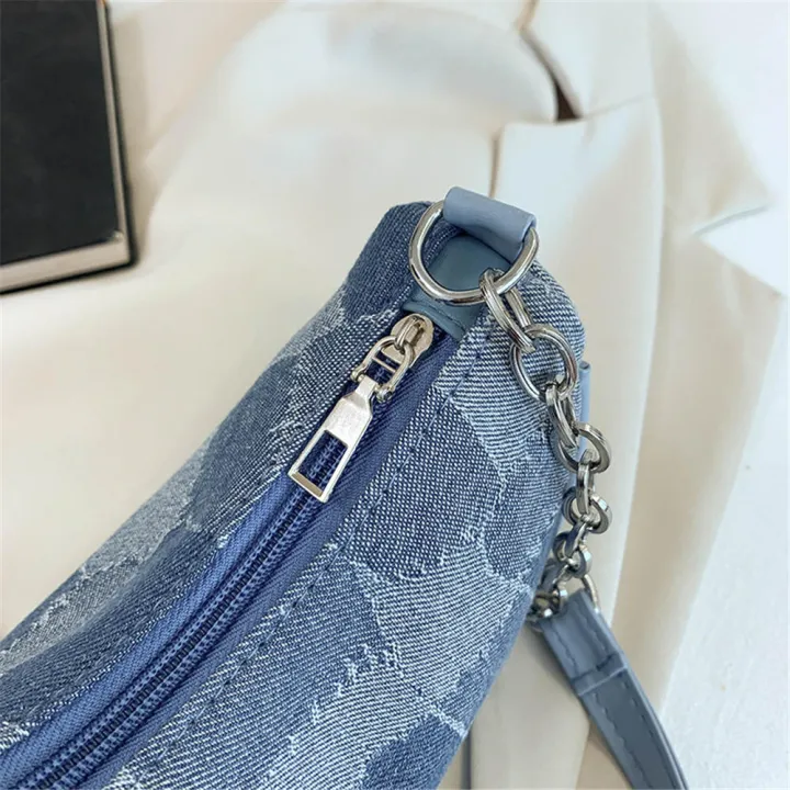 French%20niche%20chain%20bag%20women's%20new%20handbag%20advanced%20all-match%20retro%20one-shoulder%20armpit%20bag%20-%20Image%205