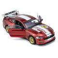 1/42 Ford Mustang GT Assembled Toy Car Model Diecast Alloy Racing Miniature Free Wheels Metal Collection Gift For Boys Children BunnyGarden. 