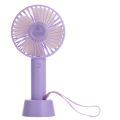 New Mini Rechargeable USB Charging Portable Handheld 3 Gear Speed Desktop Fan F08. 