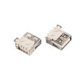 10Pcs USB2.0 Type A Standard Port Female Solder Jacks Connector PCB Socket USB-A type SMT 4Pin jingu.