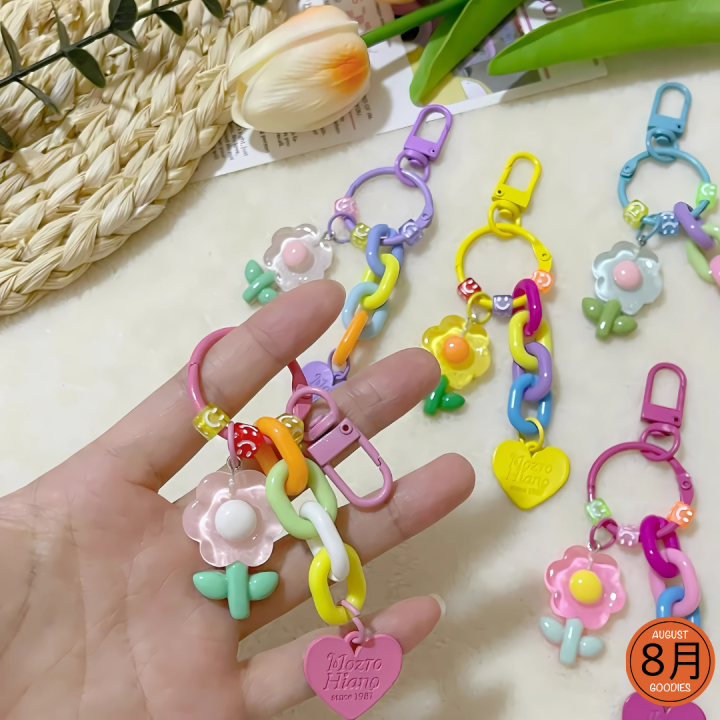 Kawaii Flower Keychains β Pastel Edition | Daraz.com.bd