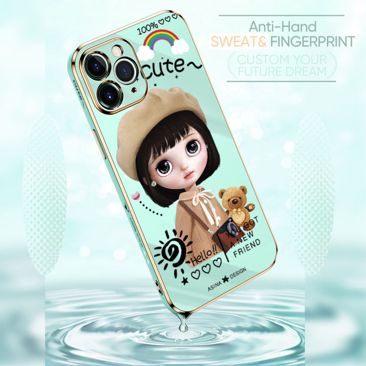 Hontinga%20for%20OnePlus%208T%20Back%20Cover%20+%20Free%20Lanyard%20Luxury%206D%20Plating%20Cute%20Satchel%20Girl%20Side%20Pattern%20Case%20Soft%20Silicone%20Square%20Mobile%20Cover%20-%20Image%207