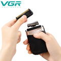 VGR Portable electric full body water wash mini leather shell reciprocating shaver for men 331. 