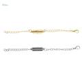 4x2 Pcs Jewelry Making Magnetic Hooks Lobster Clasps Necklace Extenders Chains. 