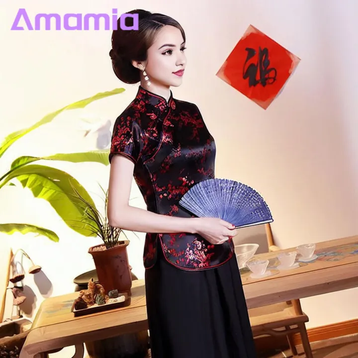 Women%20Vintage%20Top%20Traditional%20Chinese%20Cheongsam%20Tops%20Retro%20Floral%20Print%20Stand%20Collar%20Qipao%20for%20Women%20New%20Year%20Clothing%20Slim%20Fit%20Women%20Top%20-%20Image%203