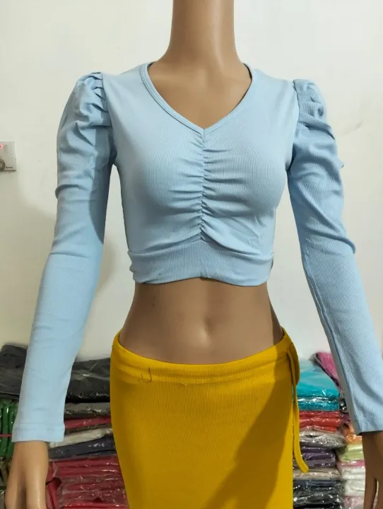 %5B%20Minhaz%20shop%20%5D%20Fashionable%20Cotton%20short%20body%20Full%20hata%20Crop%20Tops%20Blouse%20for%20Women%20-%20Image%209