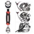 Belizzi  48 in 1 Socket Wrench Multifunction Universal Tool with Spline Bolts 360 Degree Revolving Spanner (Red & Black). 