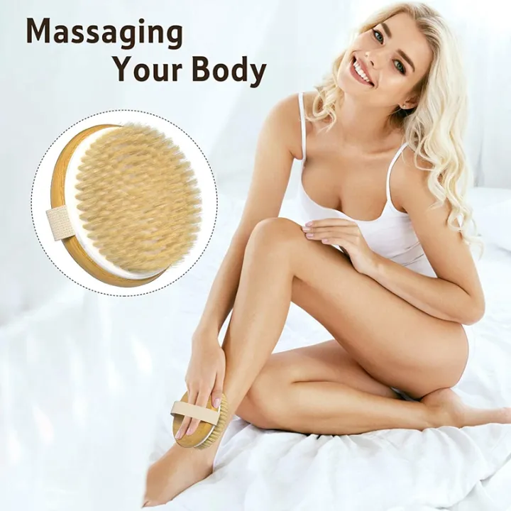 BRADOO-%201%20Pack%20Dry%20Body%20Brush,%20Shower%20Brush%20Wet%20and%20Dry%20Brushing,%20Dry%20Brush%20for%20Cellulite%20and%20Lymphatic,%20Body%20Scrubber%20with%20Soft%20-%20Image%204