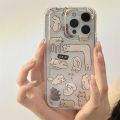 Cute Cartoon Rabbit Animal Phone Case For Iphone 13Pro 7 8 Plus 13ProMax 15 11 12 13 14 Pro Max Mini XR X XSMAX XS Cover Fundas. 
