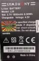 Symphony L25 Brand New Fresh Replacement Mobile Battery - 1800 mAh. 