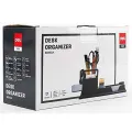 Deli 38252A 17-Piece Office Desk Organizer Set with Multifunctional Stationery Accessories.
