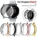 For OnePlus Watch TPU Soft Protective Cover soft All-Around screen Protector Oneplus watch cover bumper case.
