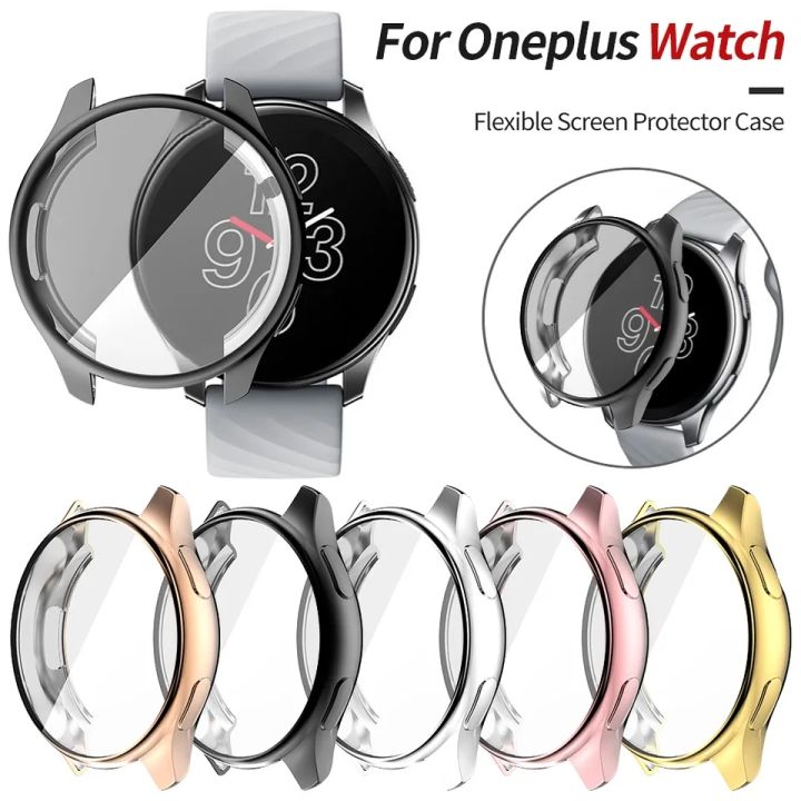 For OnePlus Watch TPU Soft Protective Cover soft All-Around screen Protector Oneplus watch cover bumper case