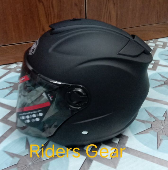 Yohe%20Matt%20Black%20Halfface%20Helmet%20For%20Riding%20Bike%20882-B%20-%20Image%203