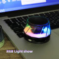 P15 LED Wireless Bluetooth Speaker with Magnetic Phone Holder and RGB Colorful Light. 