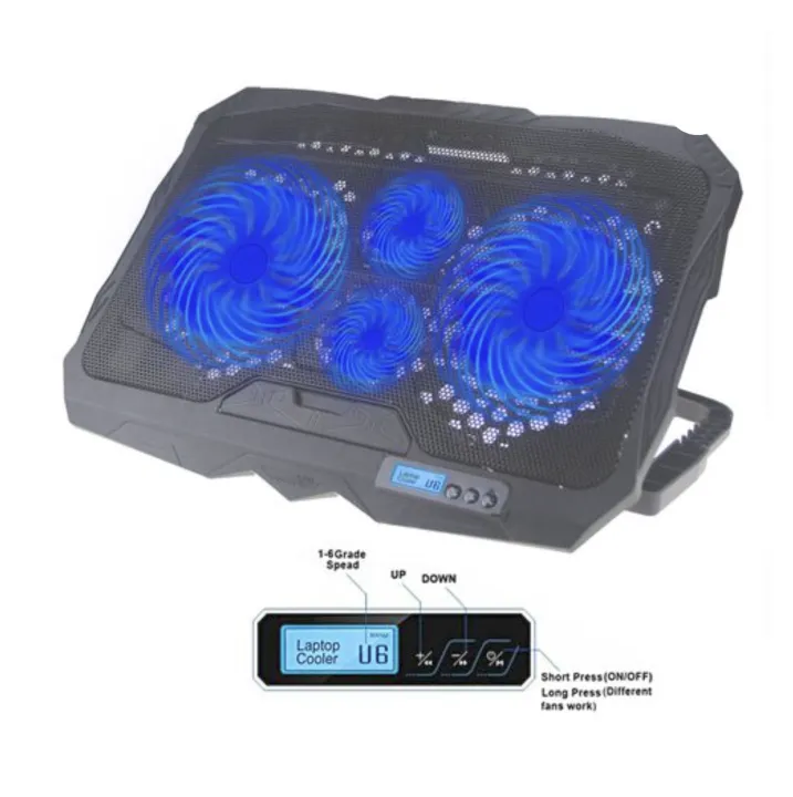 TCLP%20S-18%20Laptop%20Cooling%20Pad%204%20Fans%202%20USB%20Ports%20Air%20Cooler%20Blue%20LED%20Lights%20for%2010-16%20Laptop%20Lindaa%20-%20Image%208