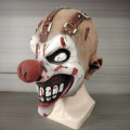 Cross-border Halloween Clown Fear Factor Latex Mask Party Costume Npc Escape Room Ghost House Cosplay Atmosphere. 