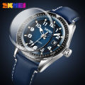 Skmei Fashion Watch Men Leather Top Luxury Quartz Waterproof Outdoor Sports Relogio Masculino 9232.